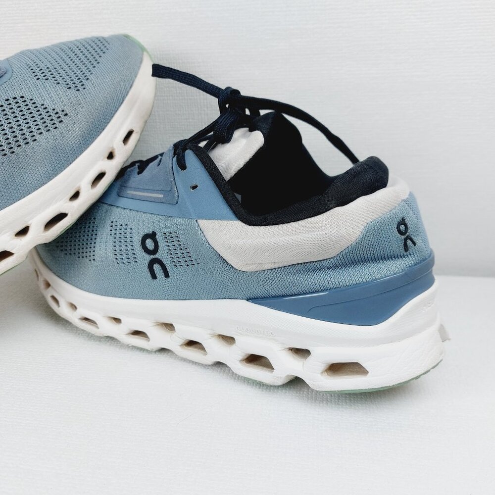 On Run Men's Wash Metal Blue Cloudstratus 3 Athletic Running Shoes Size 8.5 - Picture 6 of 15